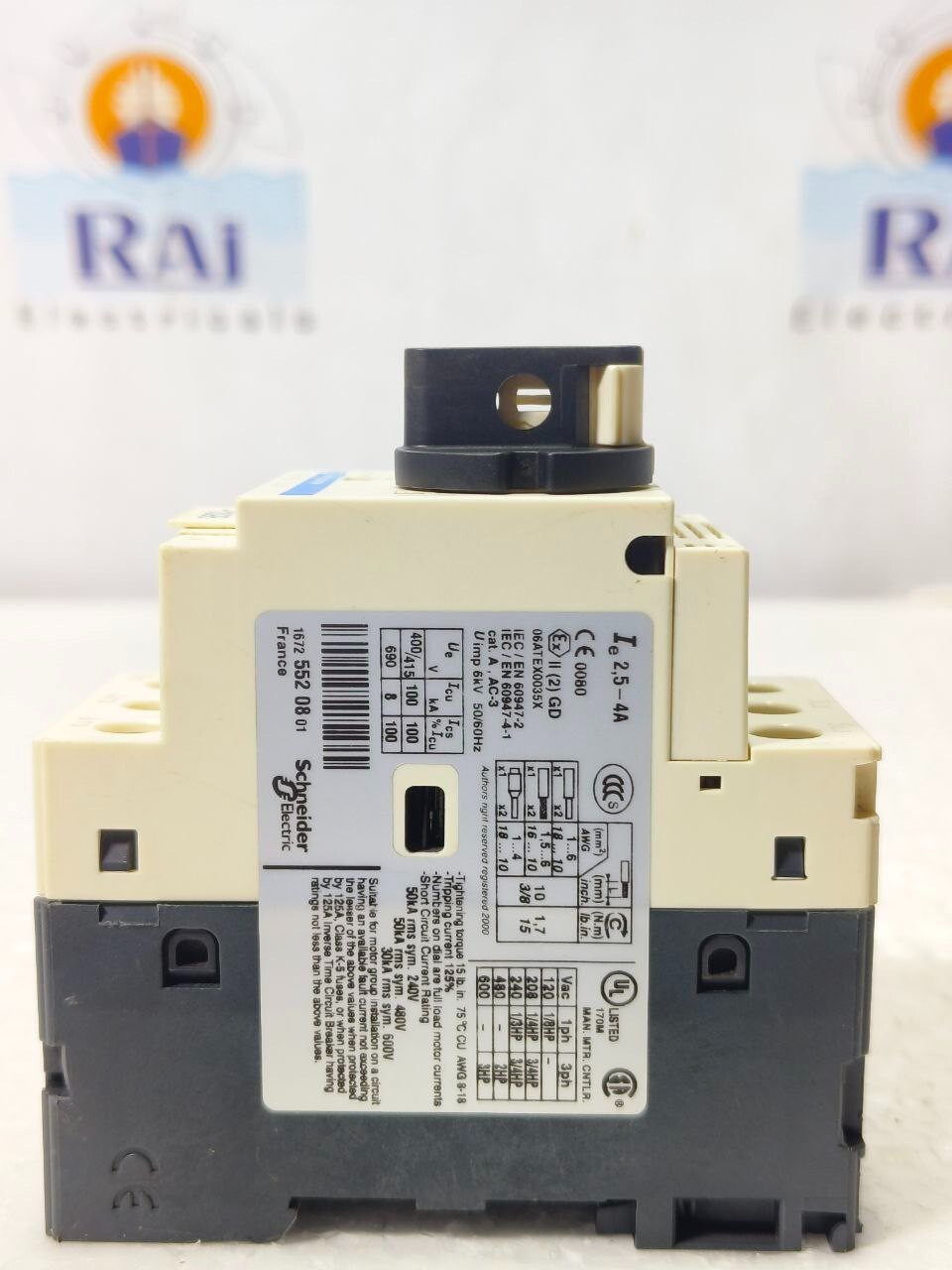 TELEMECANIQUE GV2-P08 2.5-4A MOTOR CIRCUIT BREAKER SCHNEIDER GV2P08 FREE SHIPING