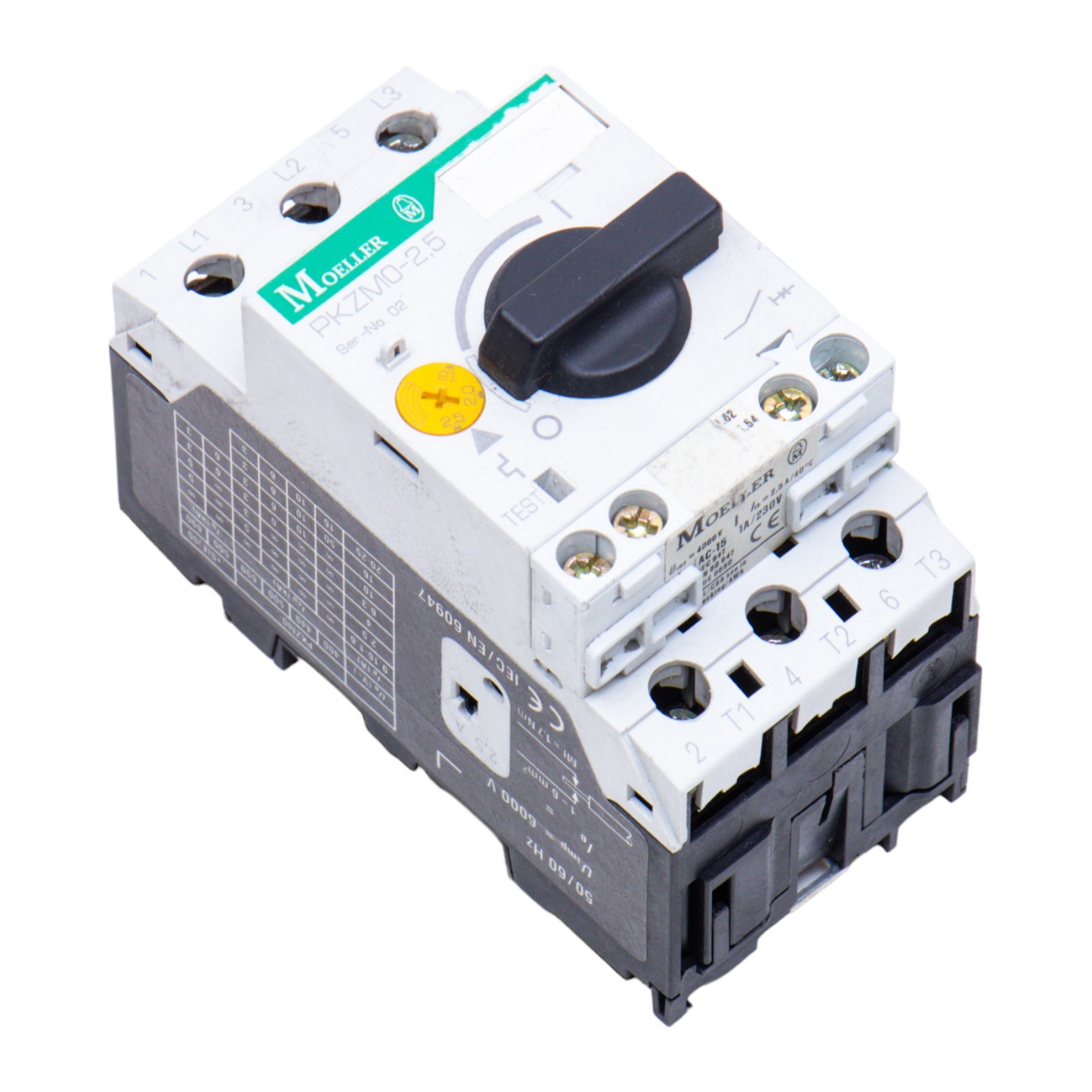 Thermal Magnetic Circuit Breaker PKZM02,5 For EATON MOELLER PKZM0-2.5 XTPR2P5BC1