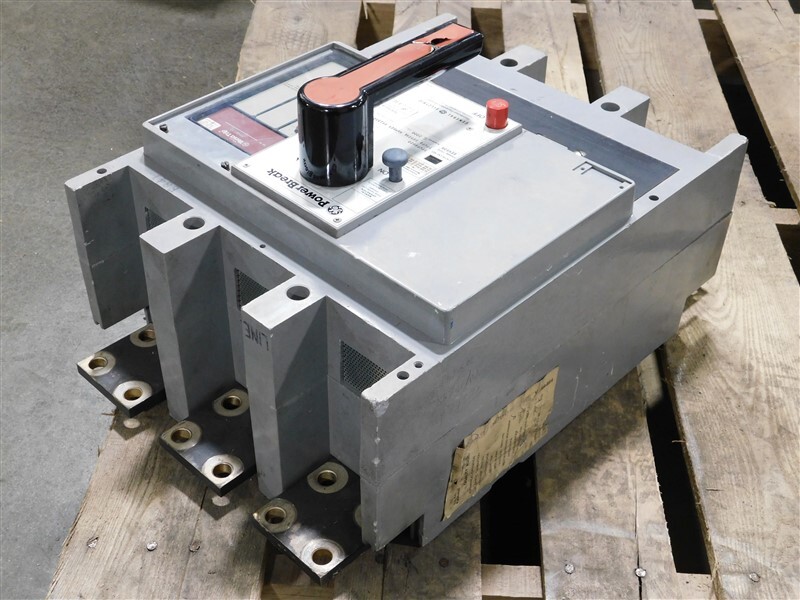 USED GE TPVF6620 PowerBreak Circuit Breaker 2000A 600V Handle Damage See Pics