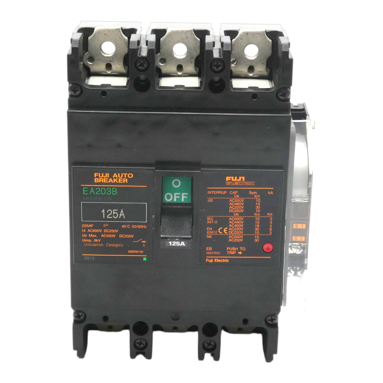 Fuji Electric EA203B BB3GEB-125 125A Circuit Breaker/Circuit Breaker -Unused-