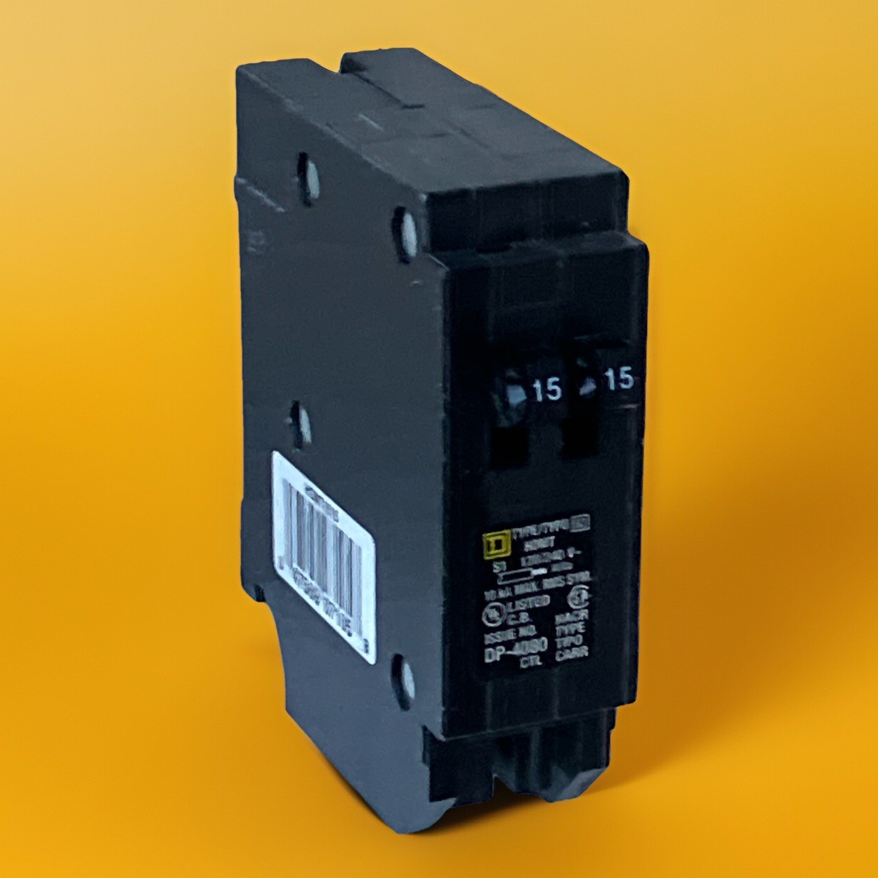 Square D Homeline 15A Twin 1PTandem Circuit Breaker HOMT1515 15/15 AMP New!!