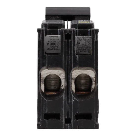 NEWSquare D QOU2100 Black 2 Pole Plug On Circuit Breaker 120/240 V 50/60Hz 100 A