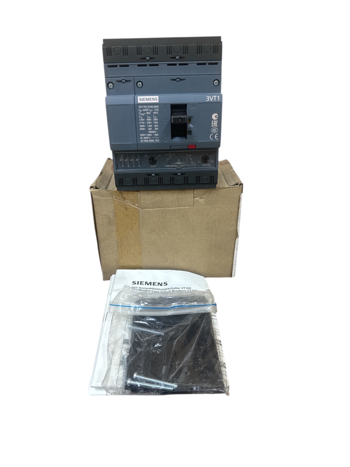SIEMENS 3VT1703-2EJ46-0AA0 circuit breaker