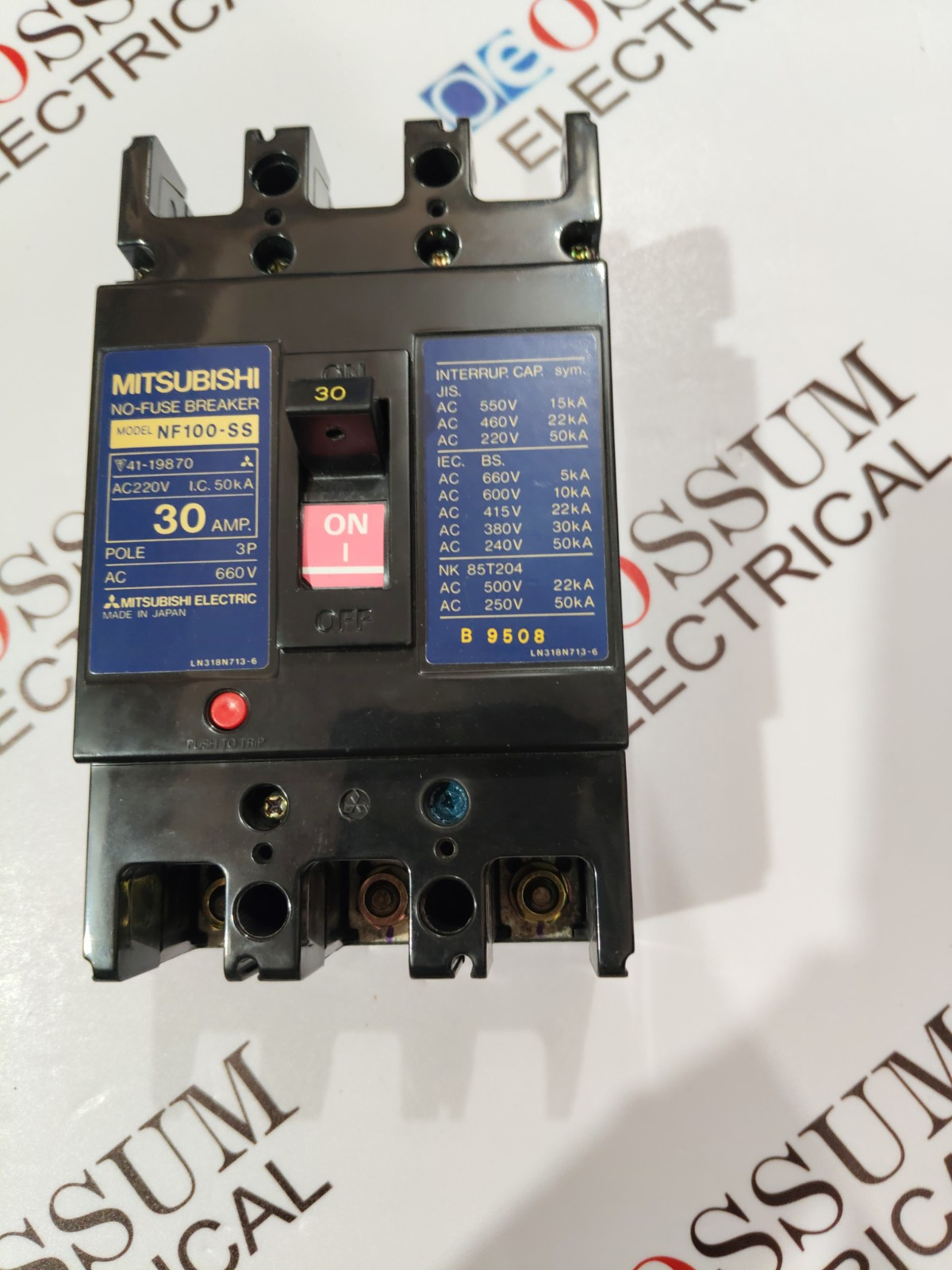 MITSUBISHI ELECTRIC NF100-SS CIRCUIT BREAKER 30A 3POLE 440VAC 22KA FAST SHIP