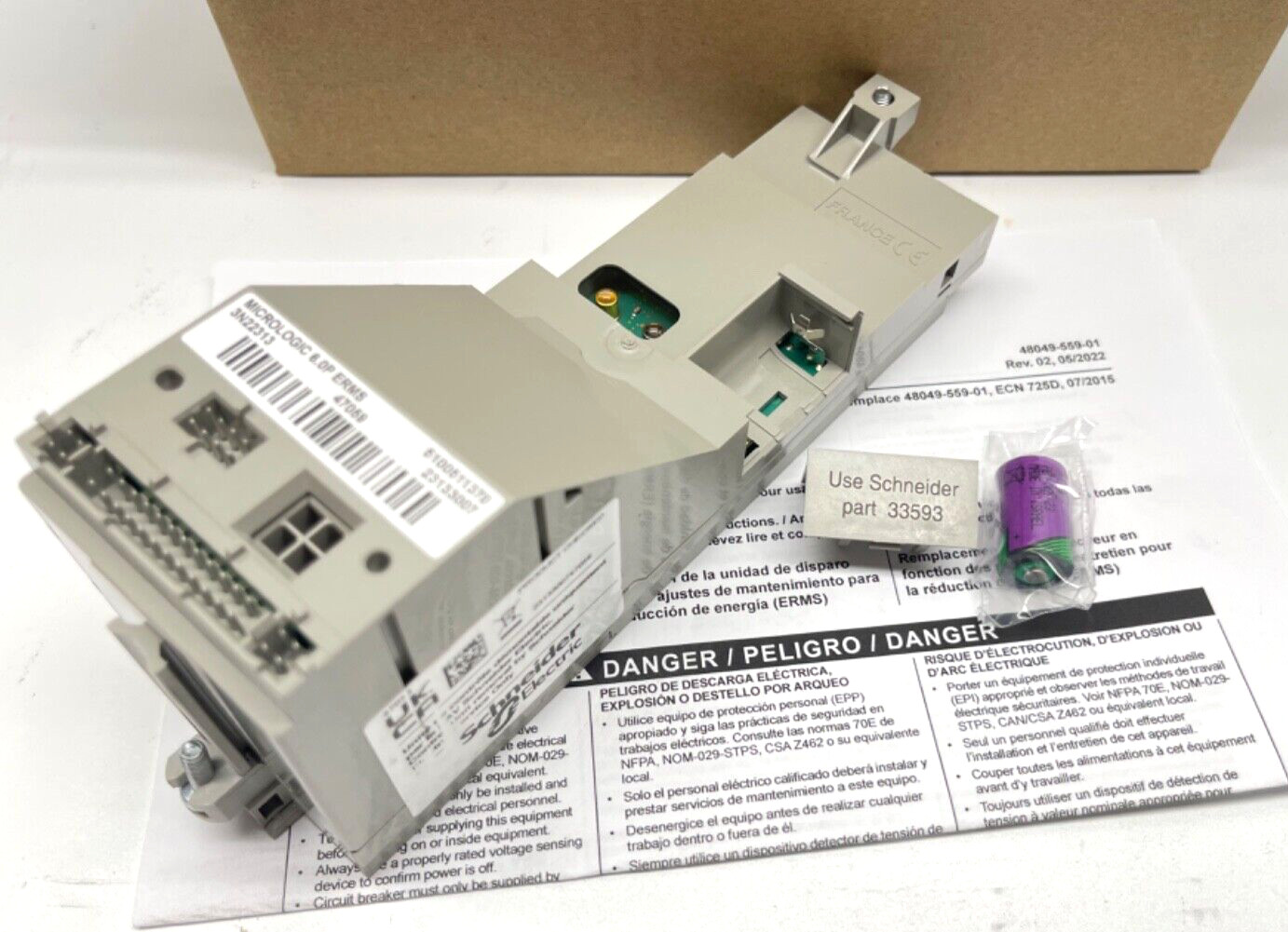 47059 ERMS SCHNEIDER SQUAR D TRIP UNIT MICROLOGIC 6.0P ERMS 47059