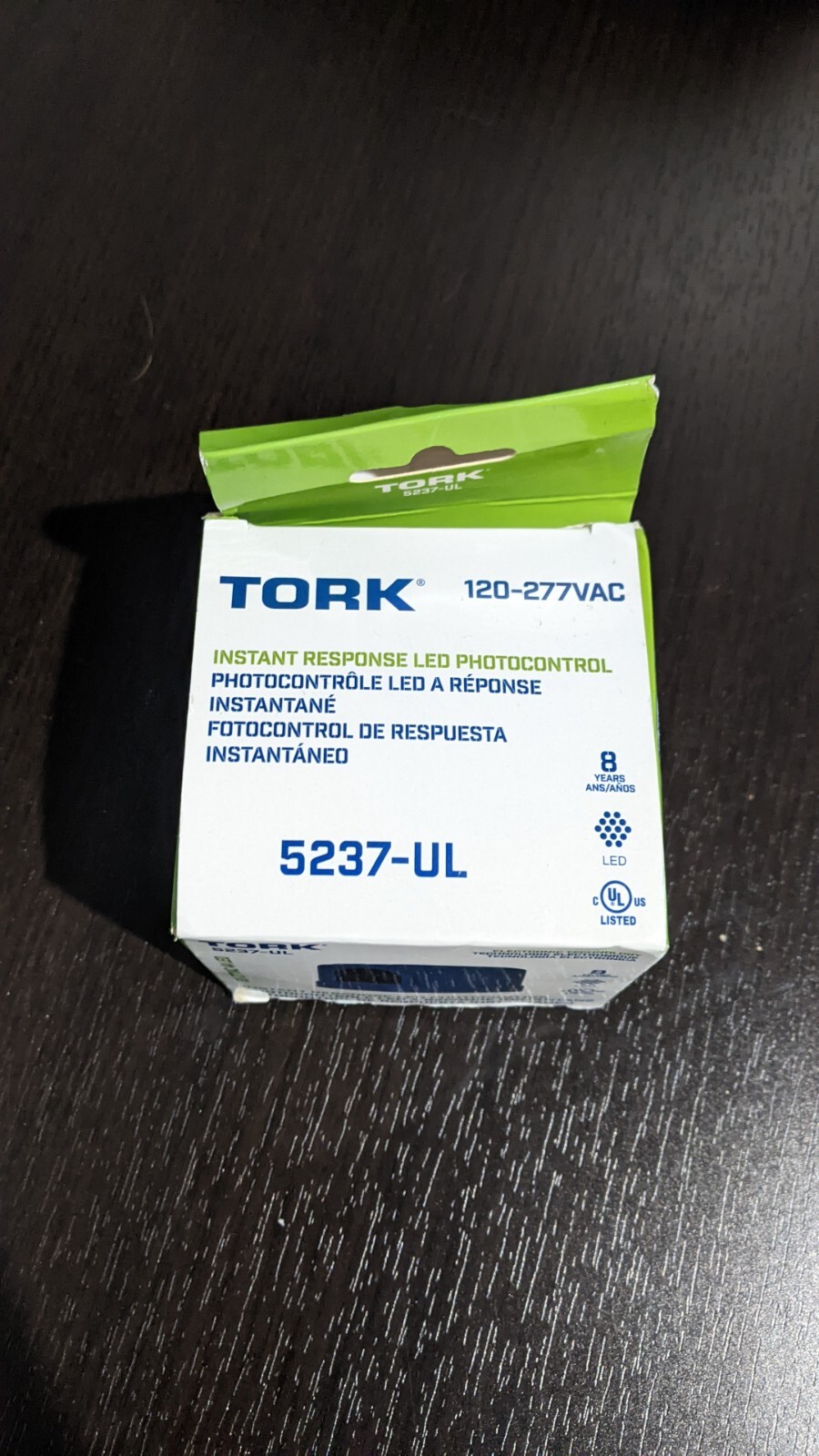TORK 5237-UL 120-277VAC 4A instant response LED photocontrol (BRAND NEW)