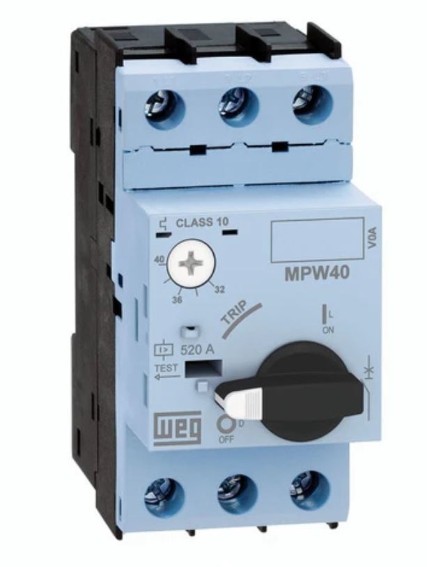 MPW40-3-U016, WEG, Manual Motor Protector, 40A, 10-16A, 3-Pole Brand New
