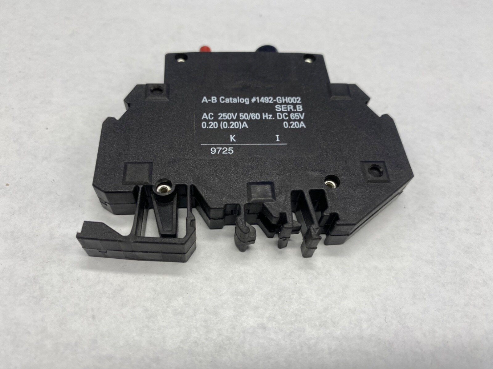 Allen Bradley 1492-GH002 breaker DIN rail mount 0.2 amps