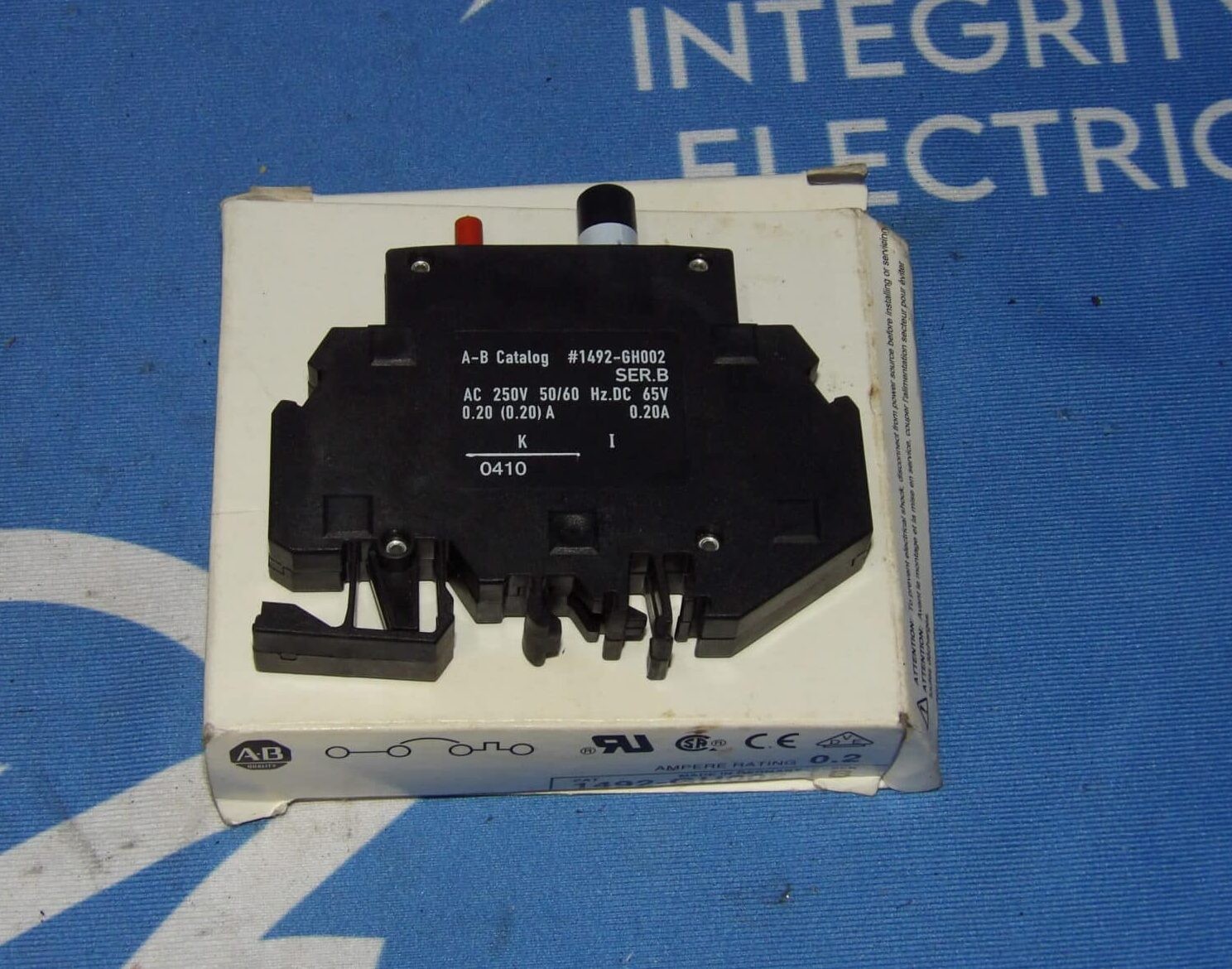 NIB Allen Bradley 1492-GH002 Series B 2A 2 Amp Circuit Breaker + 1 Year Warranty