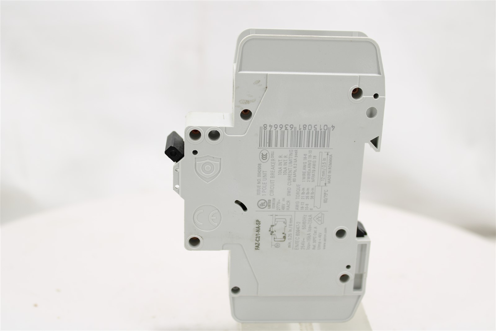 Eaton FAZ-C2/1-NA-SP Mini Circuit Breaker| 1-Pole | 2A | 277V | C Curve