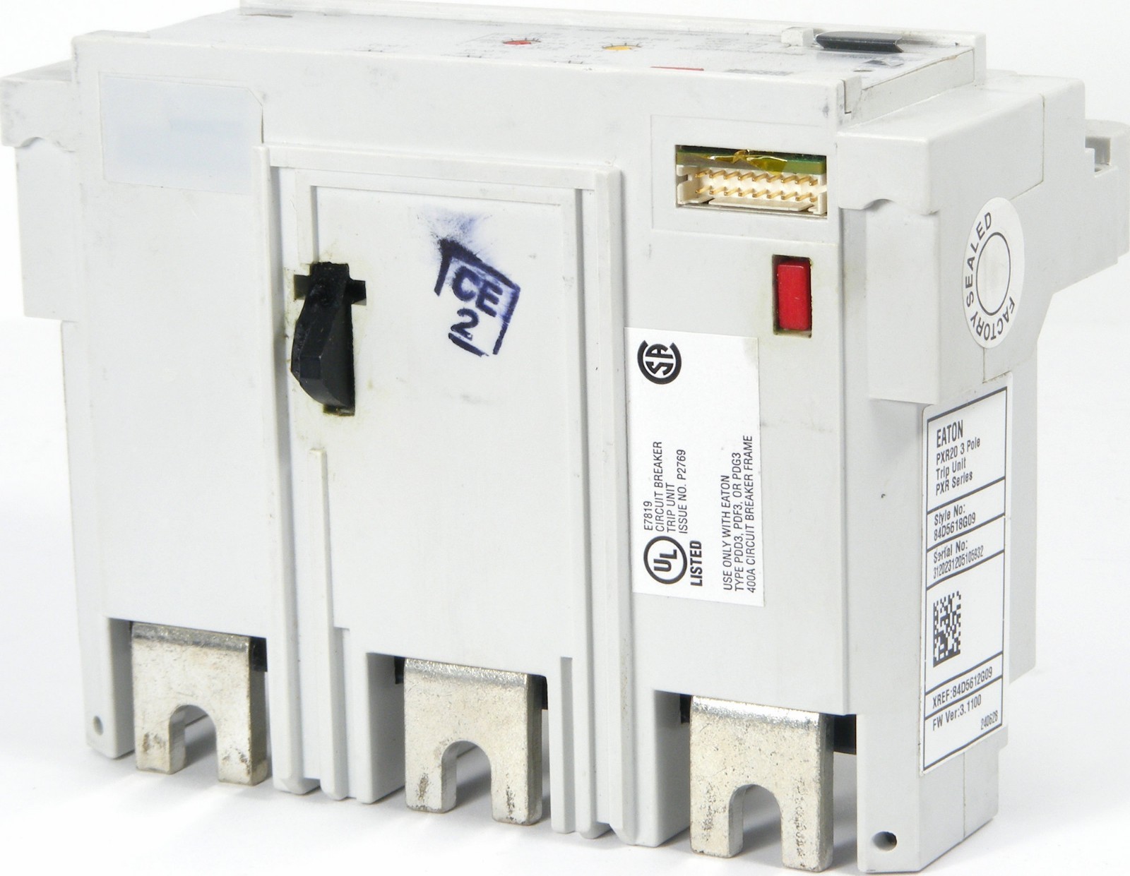 NEW Eaton PDG3XPXR30400E2N PXR20 LSI Power Xpert Release Trip Unit, 3P 400A 600V