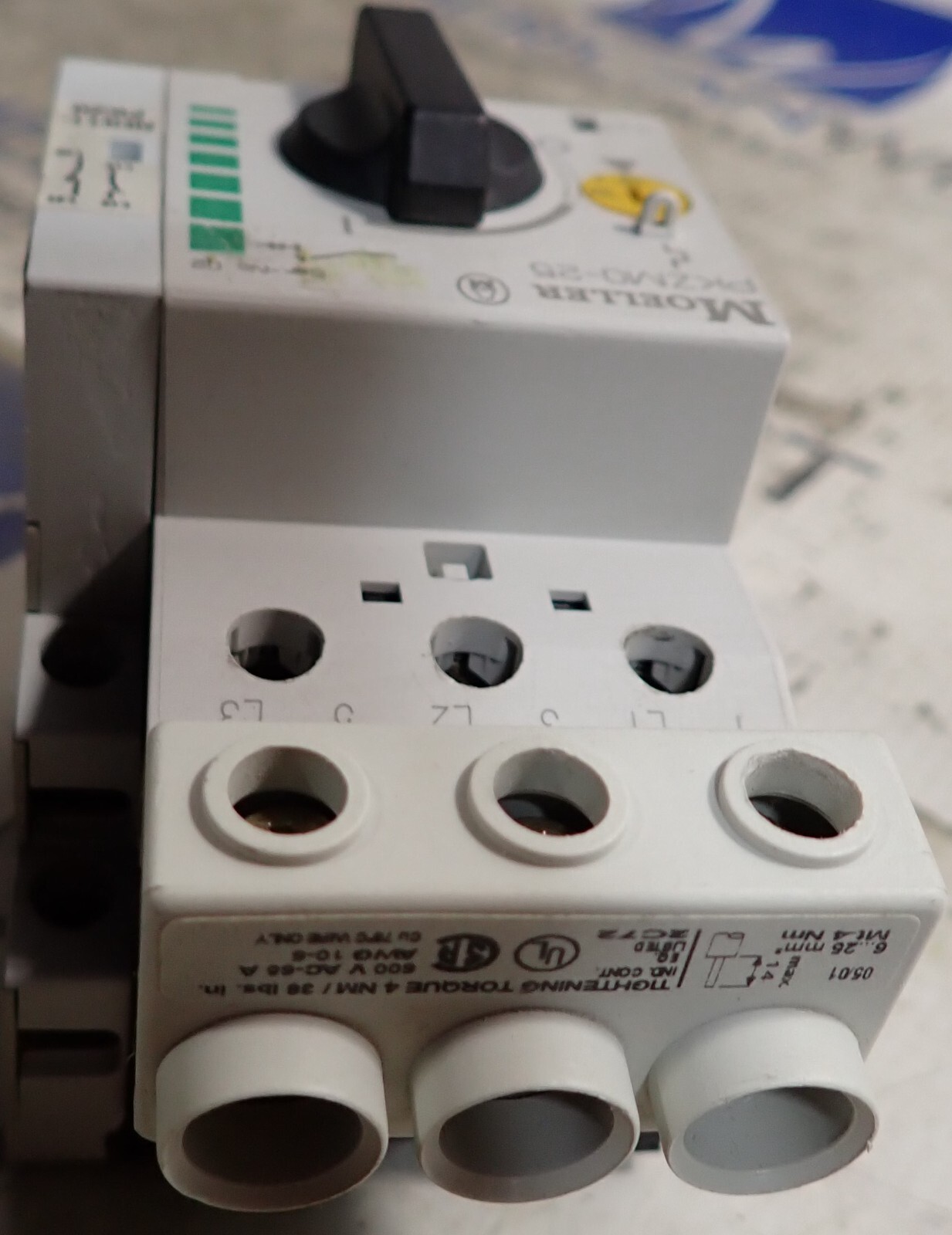Moeller Motor Protective Circuit Breaker PKZM0-25 Ser. 2 5A NHI11-PKZ0