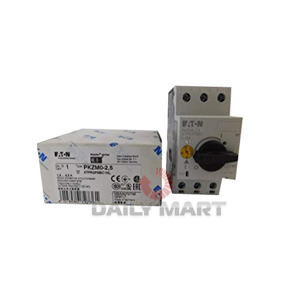 New In Box EATON MOELLER PKZM0-2.5 Thermal Magnetic Circuit Breaker