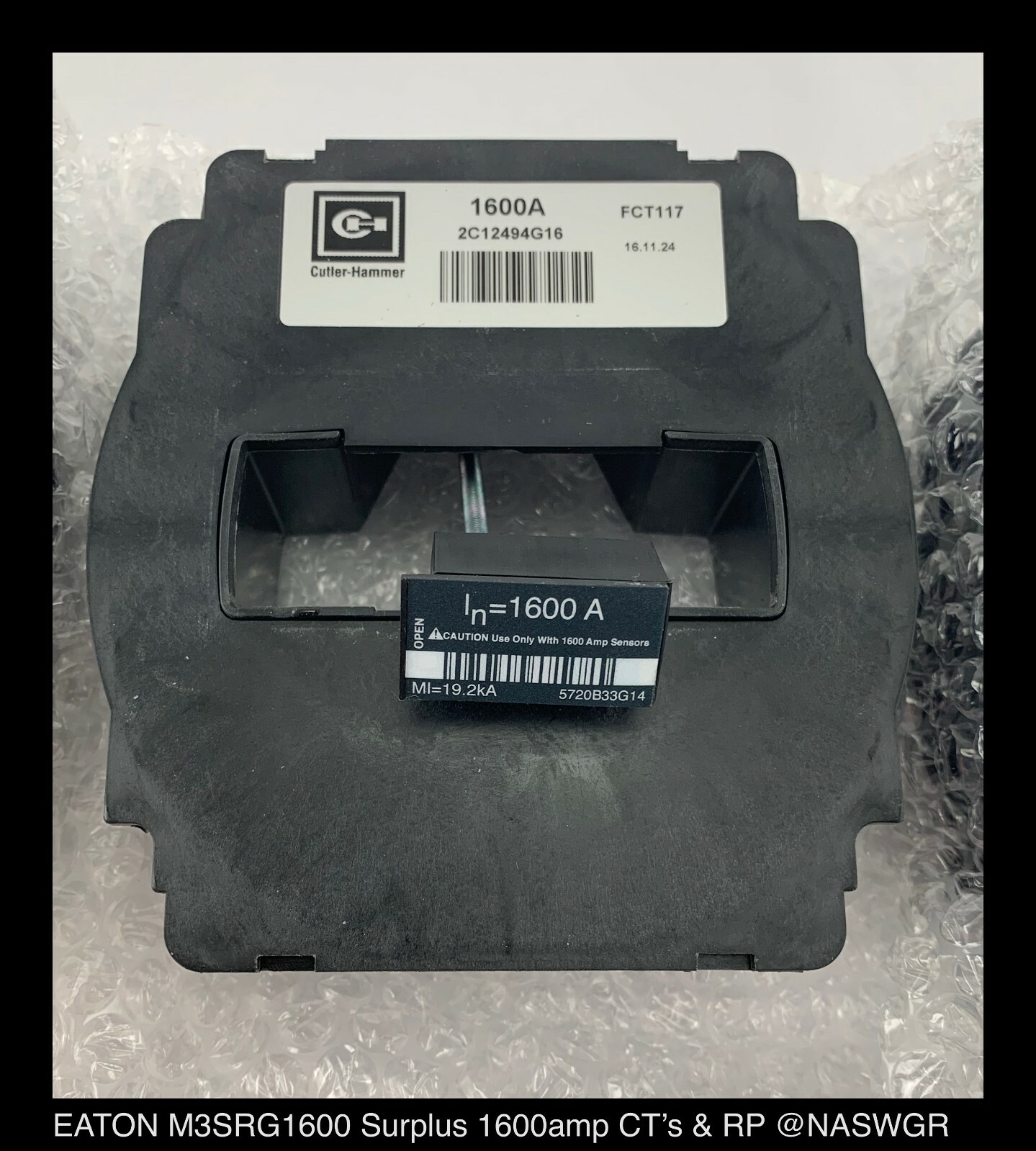 Eaton M3SRG1600 Magnum Standard Frame Sensor & Rating Plug Kit 1600A ~ Surplus