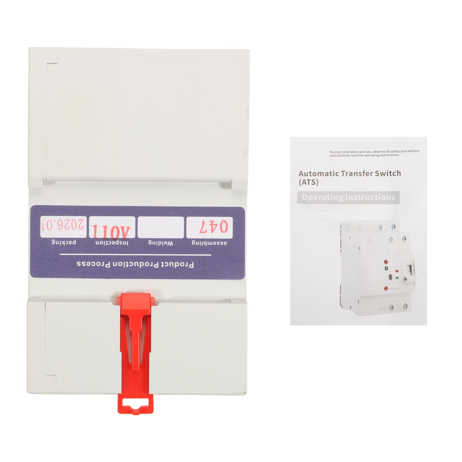 NEW Automatic Transfer Switch 2P 100A 110V Grid to AC Generator Dual Power