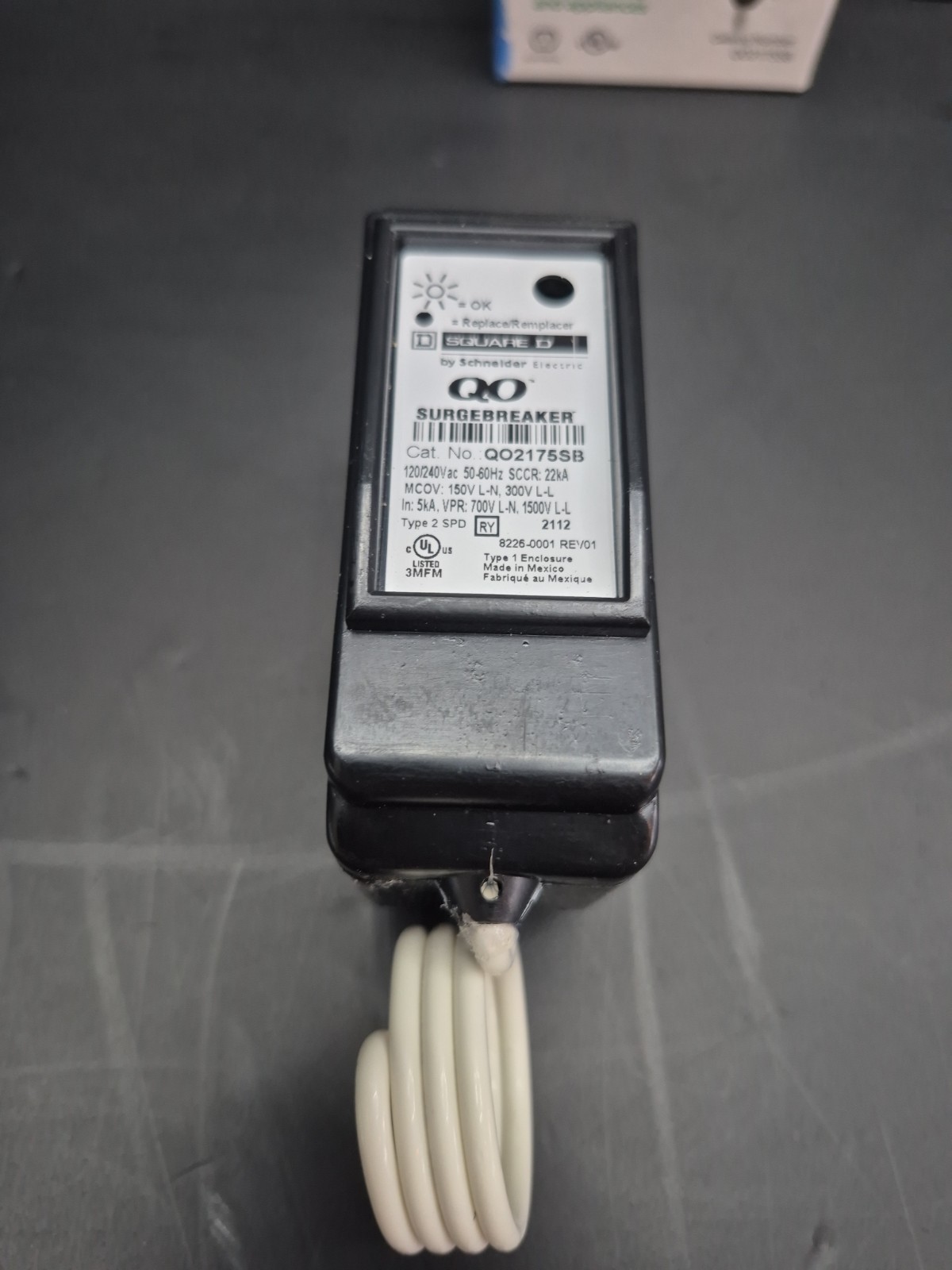 Square D QO2175SB Surgebreaker, Surge Protection Device Nos
