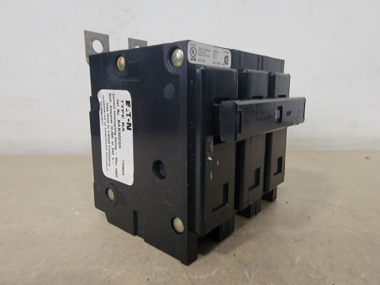 Eaton BAB3050H 50 Amp, 3 Pole, 240 Volts Circuit Breaker – Electrical