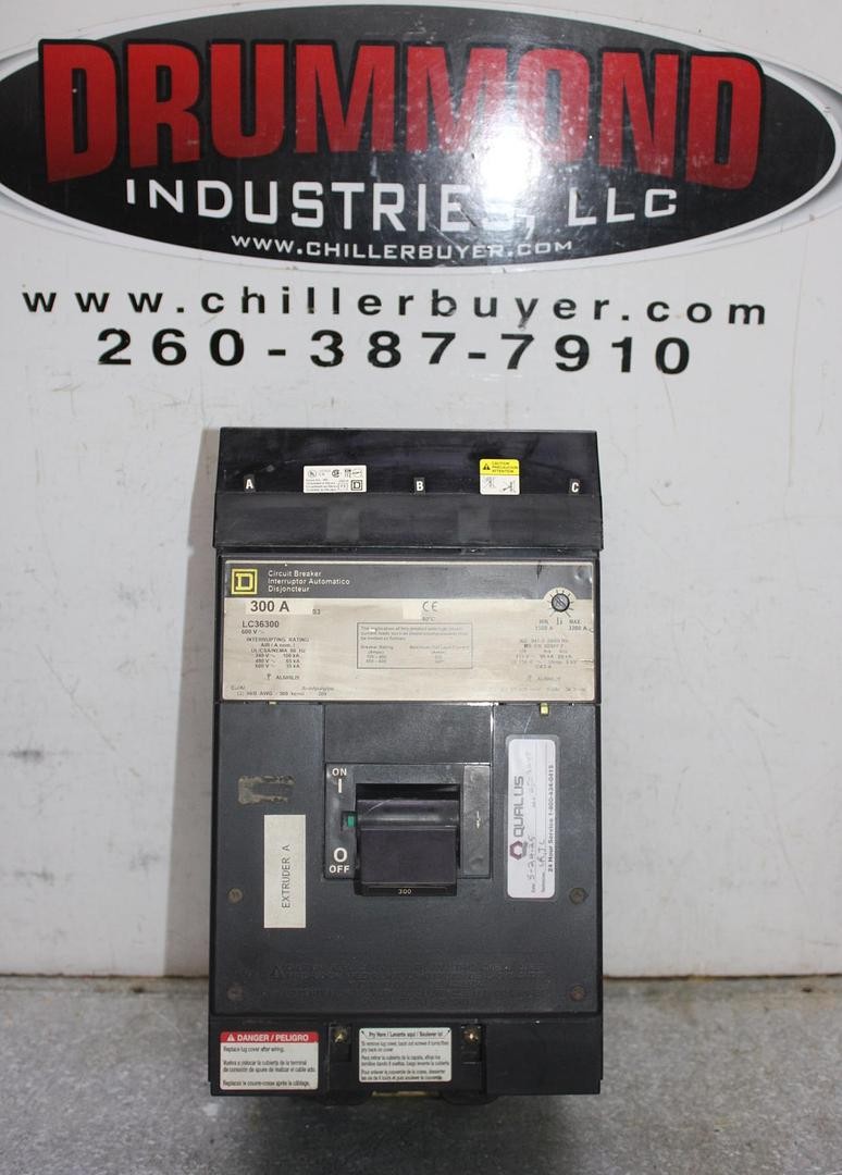 SQUARE D I-LINE CIRCUIT BREAKER LC36300 300 AMP 600 VAC 3-POLE