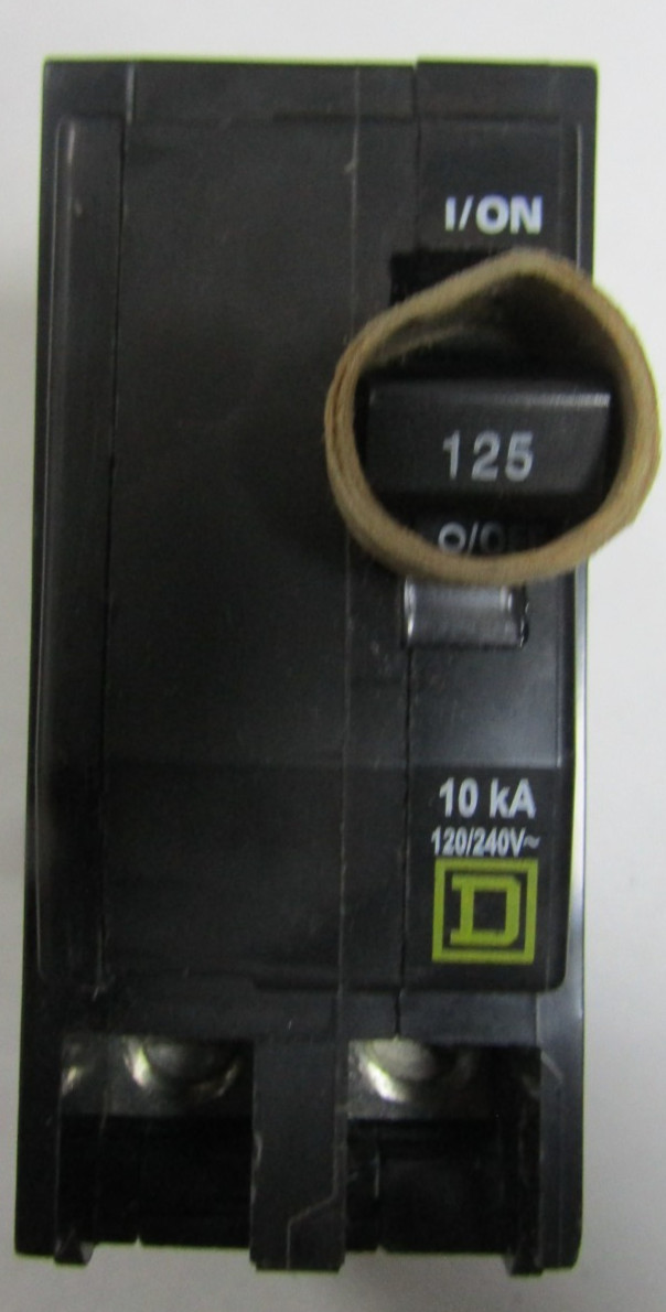 😍 NEW SQUARE D 125 AMP CIRCUIT BREAKER 120/240V 2 POLES 10 KA QO2125