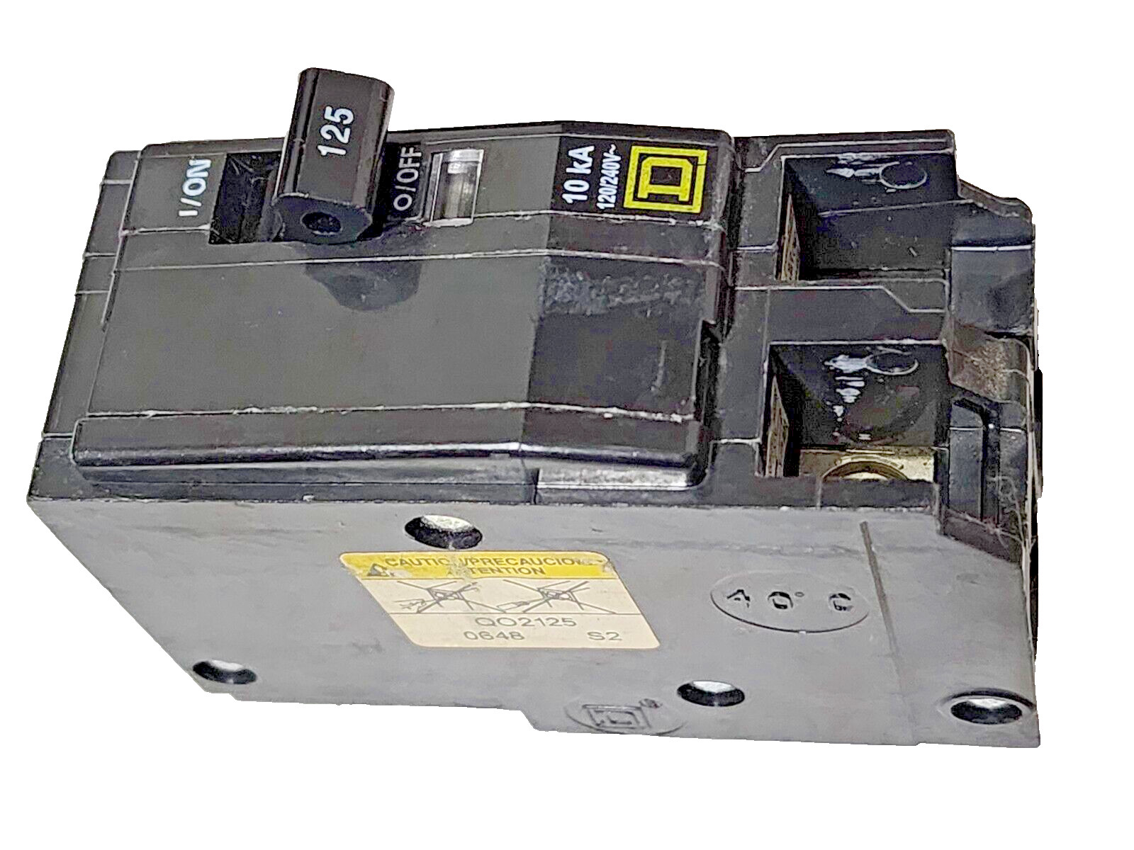 Square D QO2125 Mini Circuit Breaker 125 Amp 2 Pole 120/240Vac