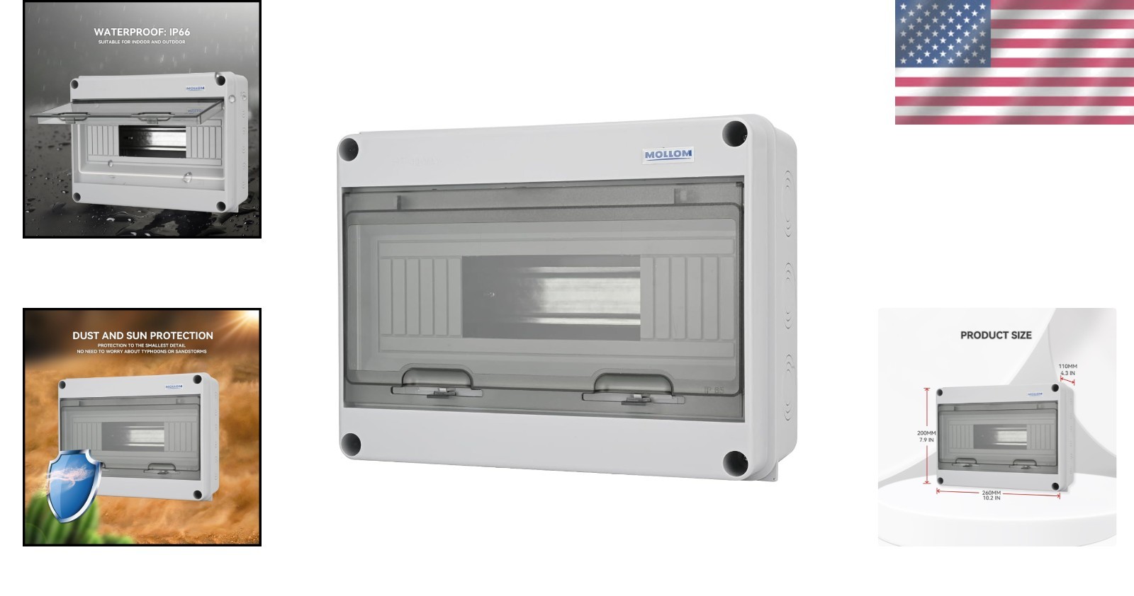 12 Way Waterproof Circuit Breaker Box – Protection for Indoor/Outdoor Use