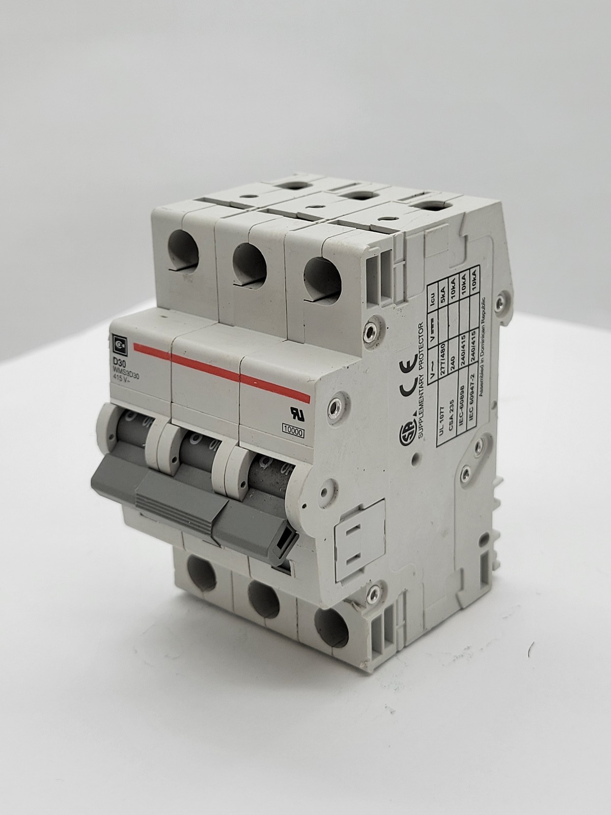 Cutler-Hammer WMS3D30 Miniature Circuit Breaker 30A 3P 415V 10KA D30