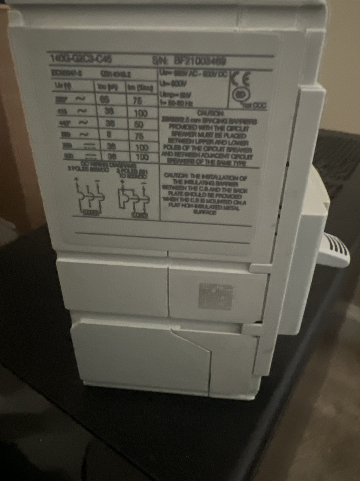 Allen-Bradley Circuit Breaker 140G-G2C3-C45 : 125A Frame Molded Case