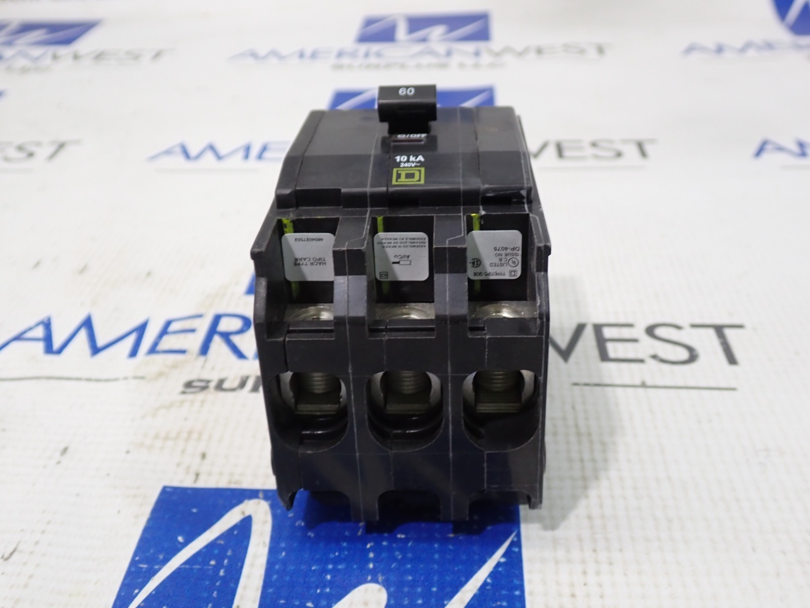 New Square D QOB360 3 Pole 60 Amp 240V Circuit Breaker