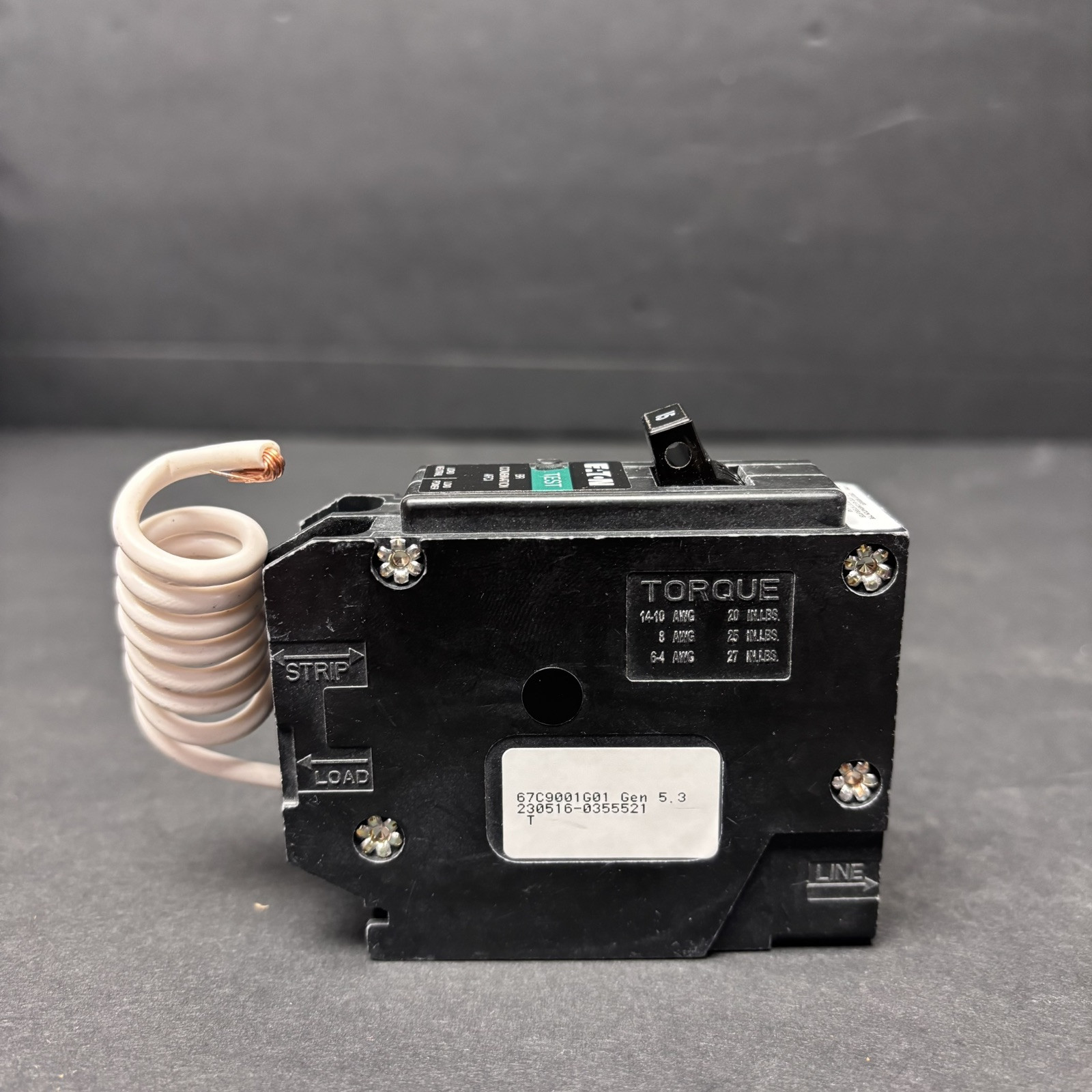Eaton Cutler Hammer BRN115AFCS 15 Amp 1 Pole Combination AFCI Circuit Breaker S