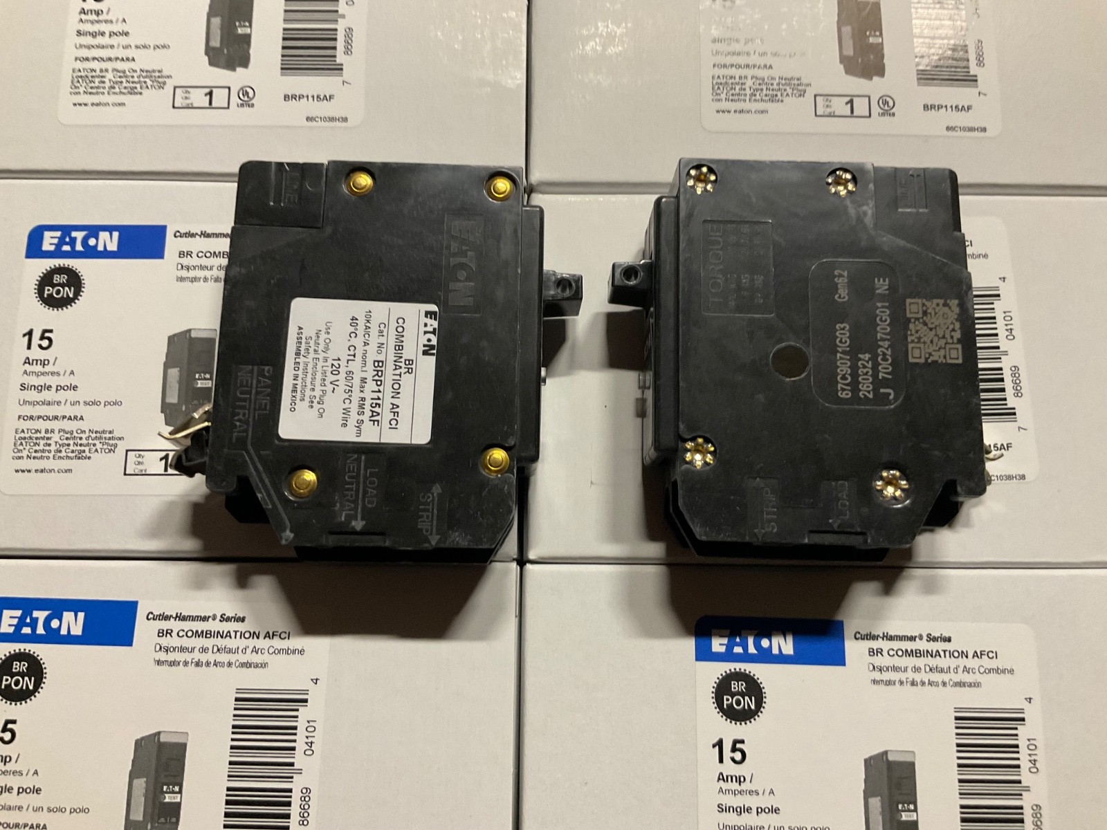 LOT OF 10 SIEMENS Q120DF 20A DUAL FUNCTION AFCI/GFCI (WITH PIGTAIL WIRE) NEW