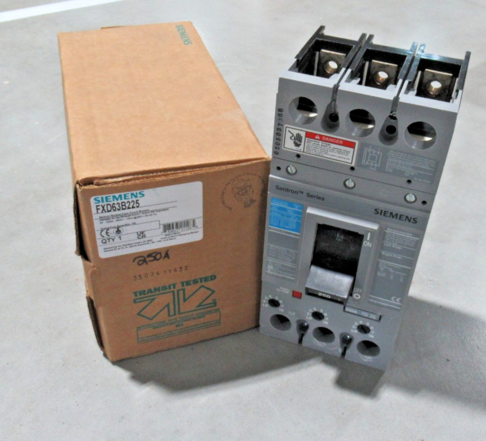 Siemens FXD63B225 Molded Case Circuit Breaker 225A, 3 Phases, 600V *BRAND NEW*
