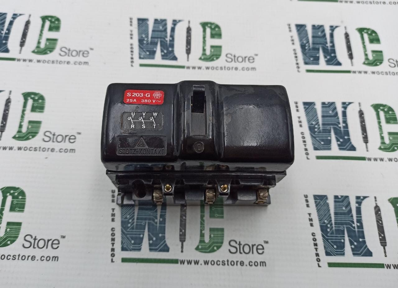 STOTZ-KONTAKT S203-G CIRCUIT BREAKER 25A, 380V SL NO 582545