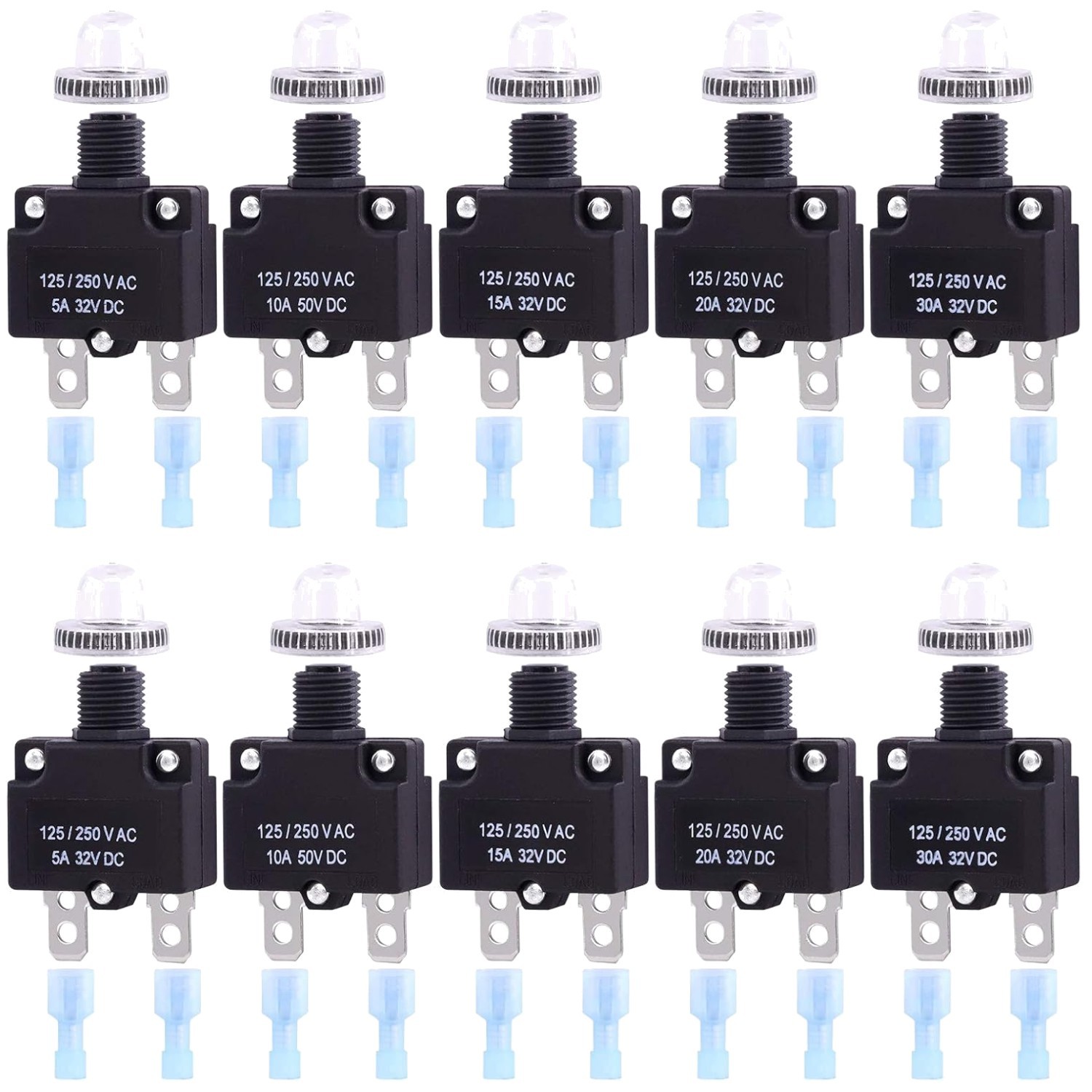 Circuit Breaker Assortment Kit with Quick Connect Terminals