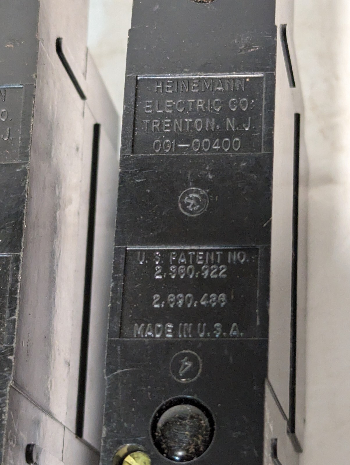 Box Of 5 Heinemann X0411 50A Circuit Breakers, 120/240VAC, 1 Pole