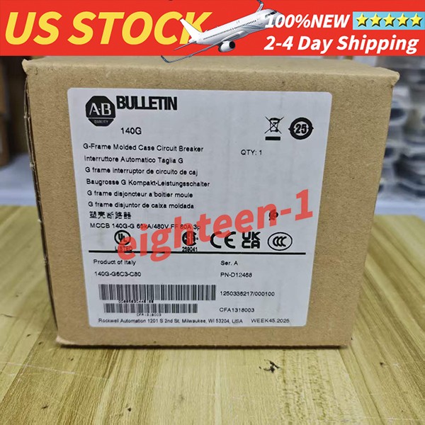 Brand NEW AB 140G-G6C3-C80 Industrial Breaker Free Shipping