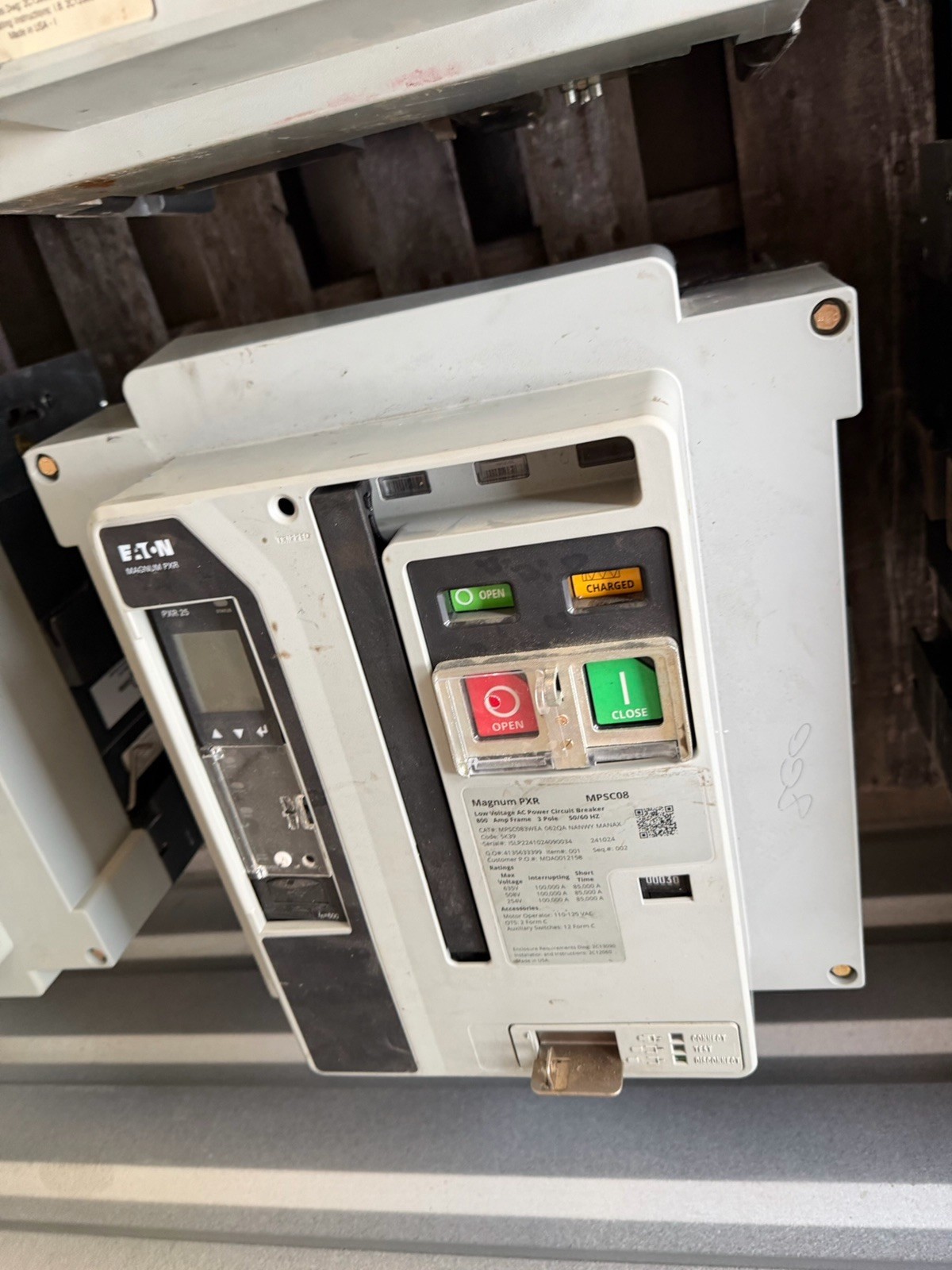 EATON Magnum PXR MNNCE NANAX, 1600A, 3P CIRCUIT BREAKER MPSC08