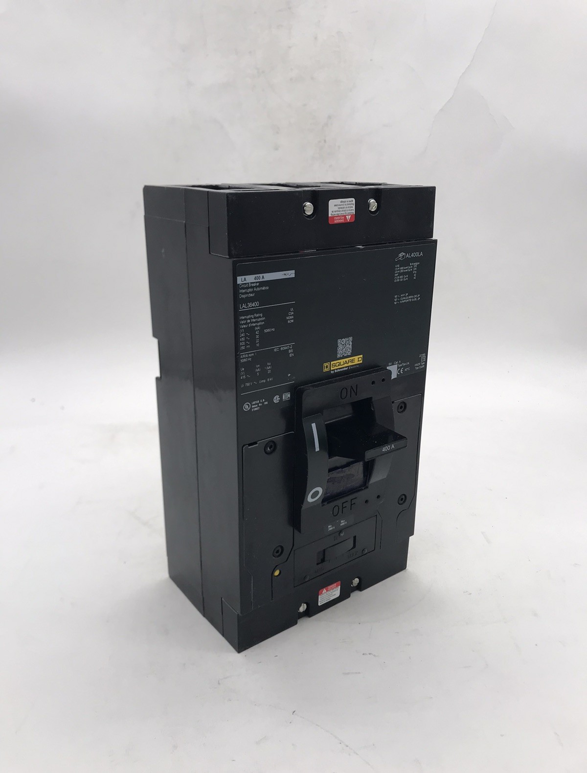 HOUSTON STOCK NEW SQUARE D LAL36400 TYPE LA 400 AMP 600V FREE SHIPPING