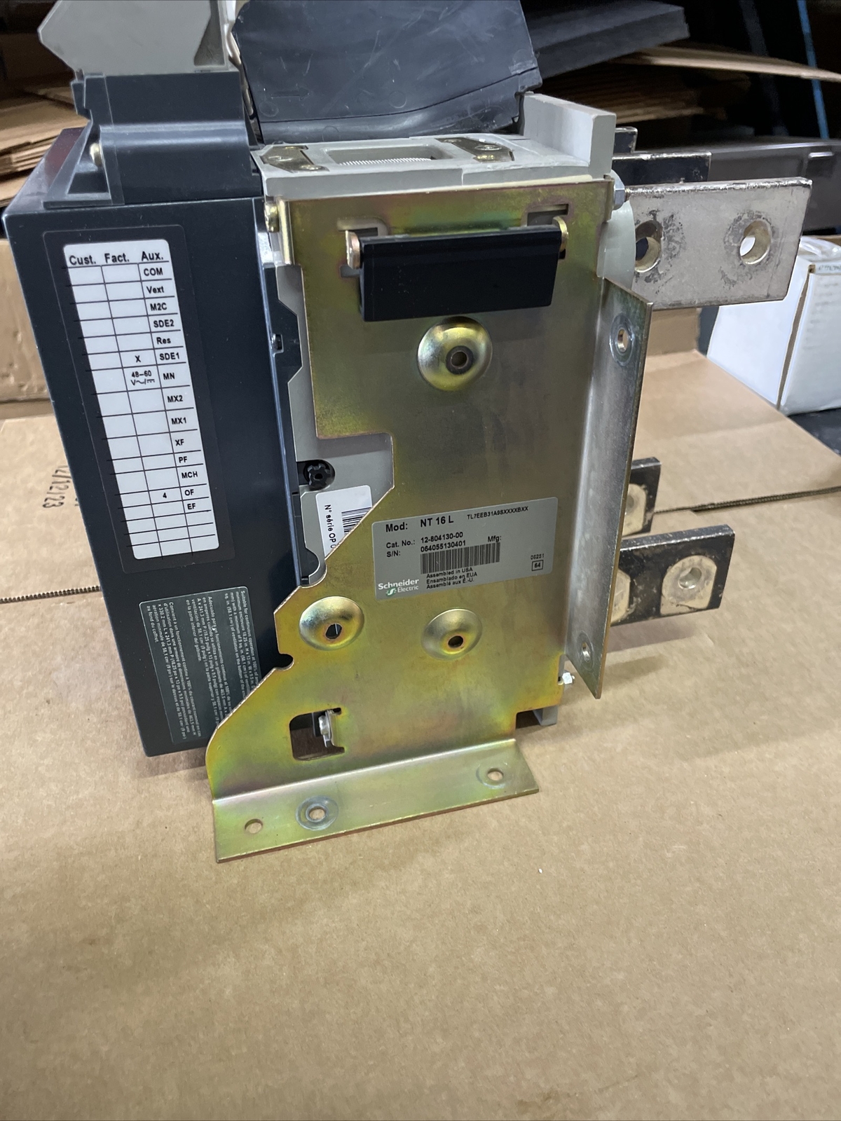 SQUARE D NT16L 1600 A FRAME 3P 480-600 VAC CIRCUIT BREAKER 1 year warranty