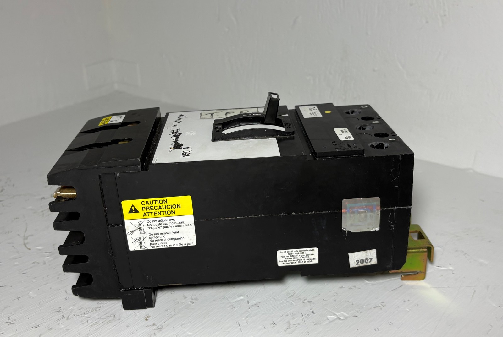 Square D I-Line KI36150 150A I-Limiter Circuit Breaker 600V 3P 150 Amp bad label
