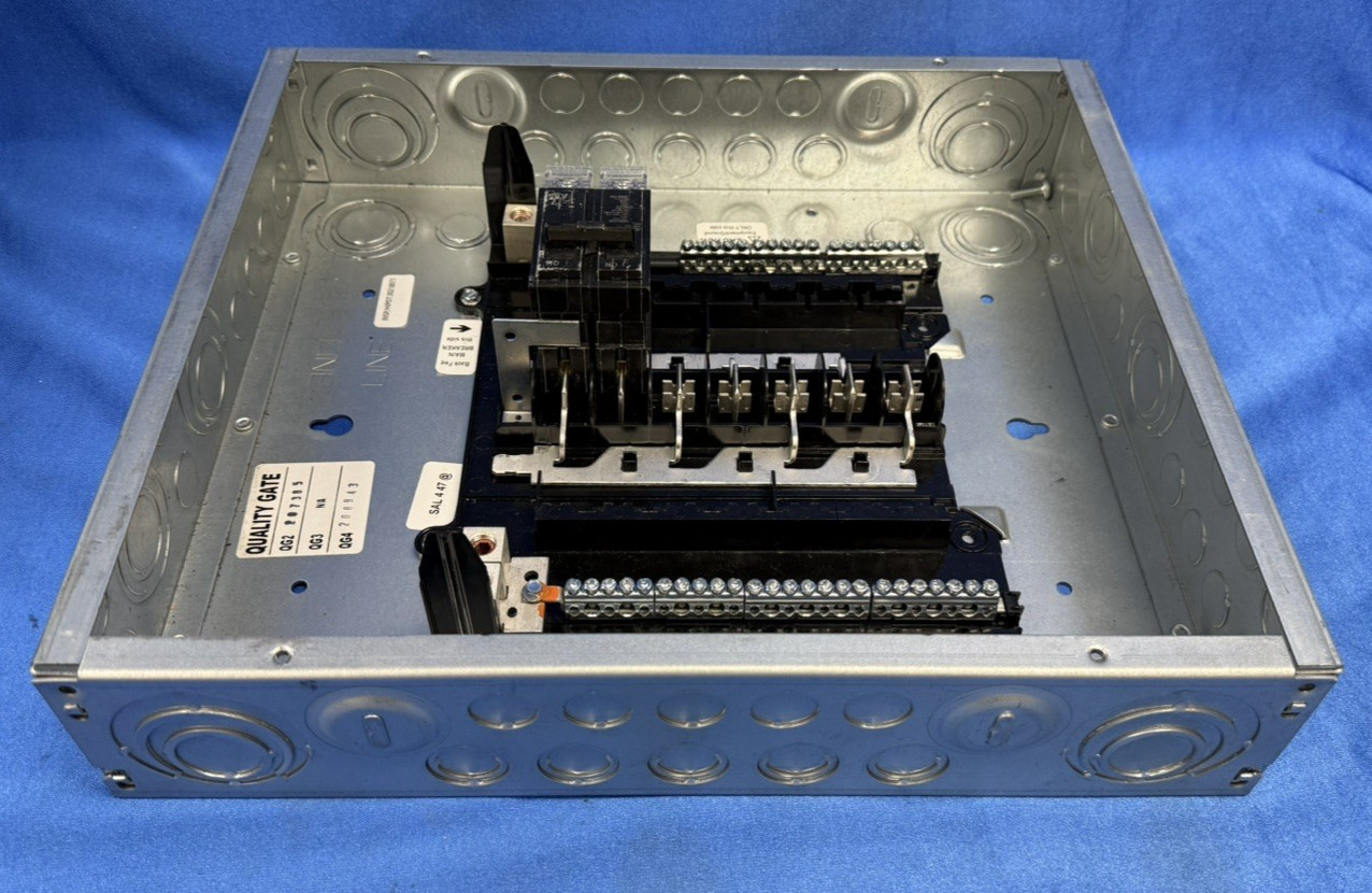 GE TM1210CCUBK1 100A 12-Space 22-Circuit Load Center Kit NEW – OPEN BOX