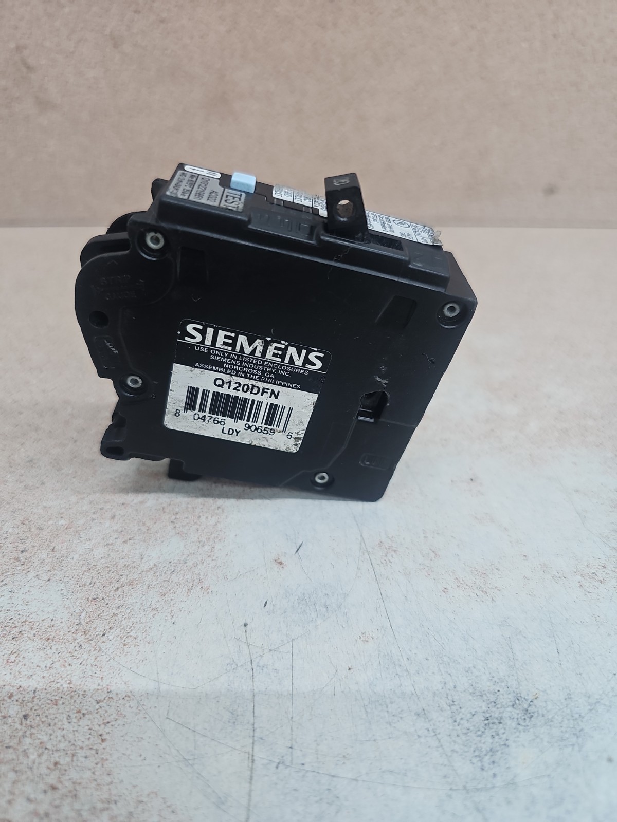 Siemens Q120DFN QFGA2N 20 Amp Dual AFCI/GFCI 1-Pole Plug In Neutral Breaker