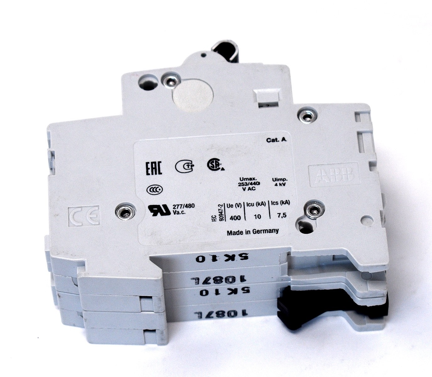 ABB stotz-kontakt Miniature Circuit Breaker 3 pole New