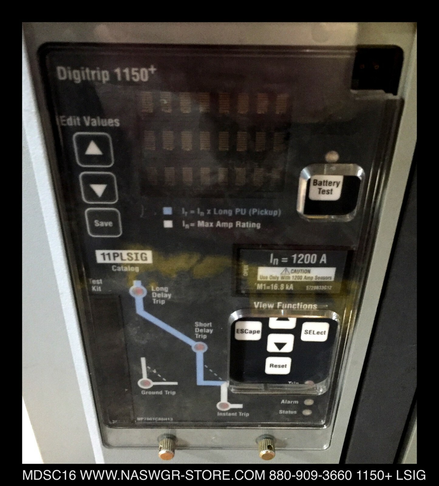 Eaton Magnum DS MDSC16 Breaker (M/O,D/O) ~ 1200 Amp – Tested/1Yr Warranty