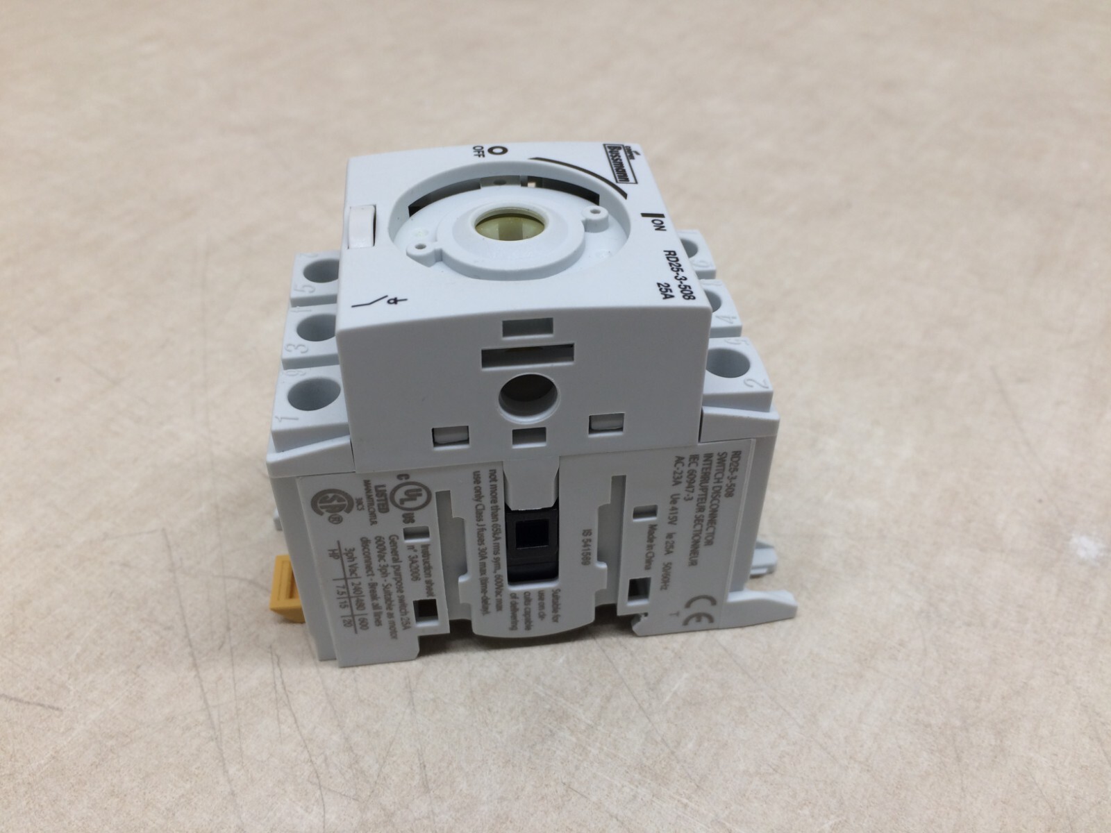 Cooper Bussman RD25-3-508 Switch Disconnector 3ph VAC 240 480 600