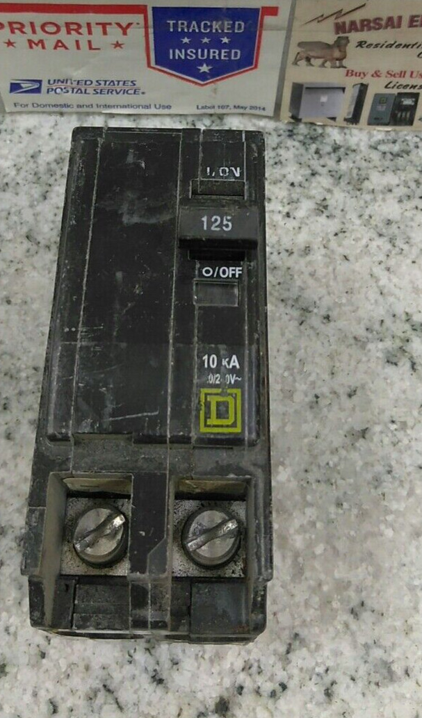 Square D/BREAKER/ QO2125/ 2 P/ 125A/ 120/240V / QOC Plug In NEW STYLE/USE(33C3UP