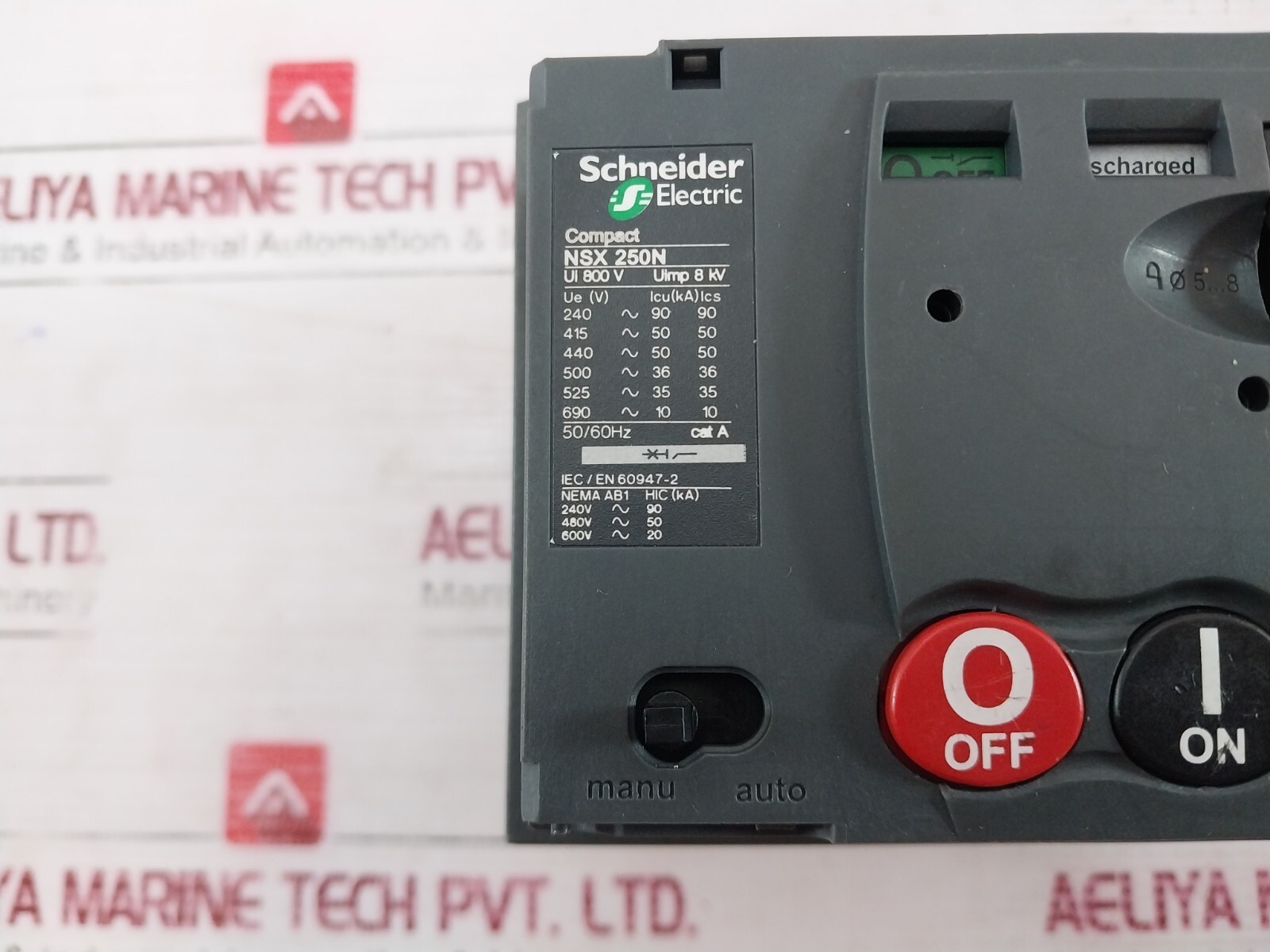 Schneider Electric NSX 250N Circuit Breaker ComPacT 220-240V 50/60HZ 800V 8KV