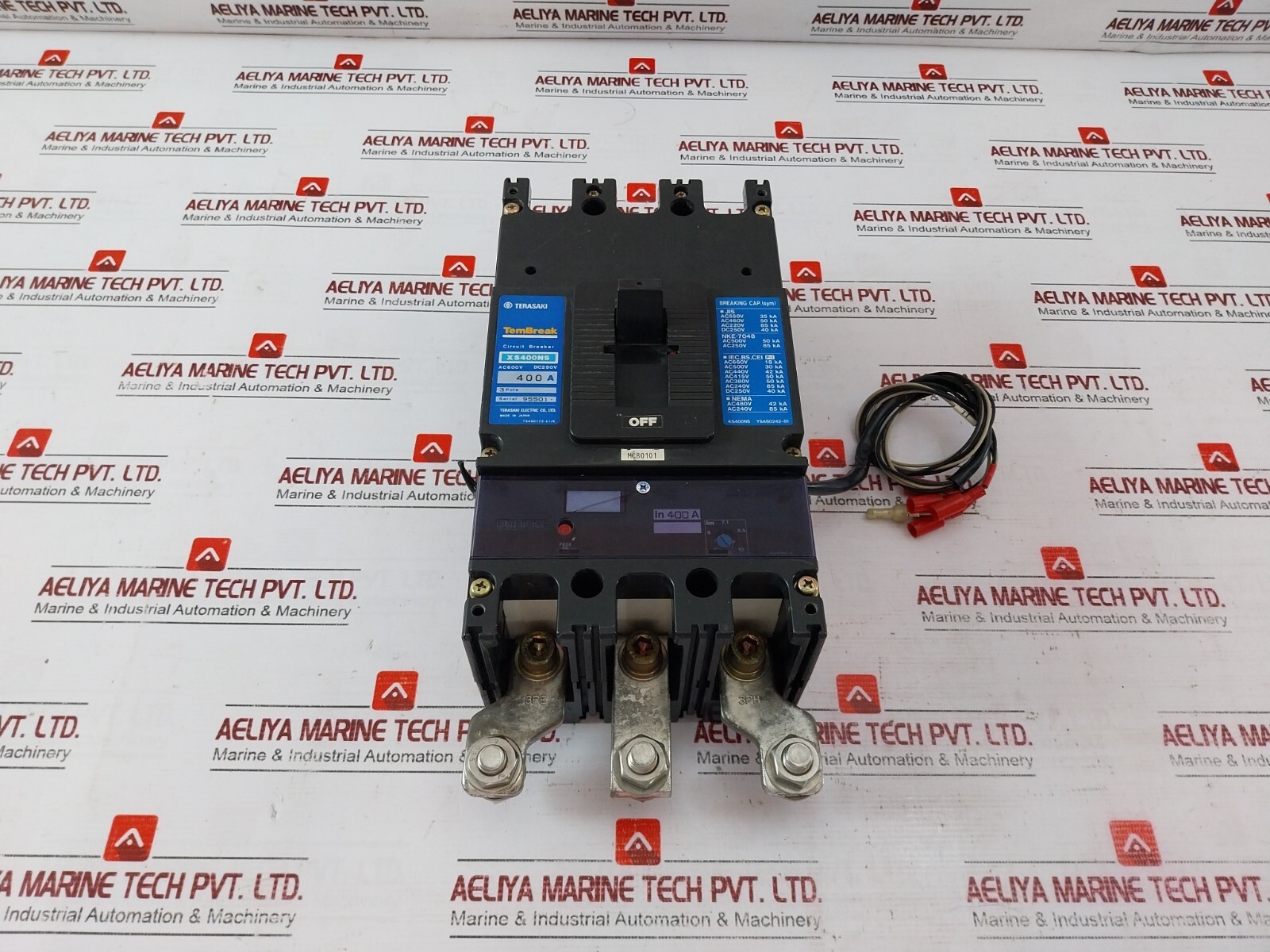 Terasaki Electric XS400NS TemBreak Circuit Breaker 3 Pole 400A 100-115V 50/60HZ
