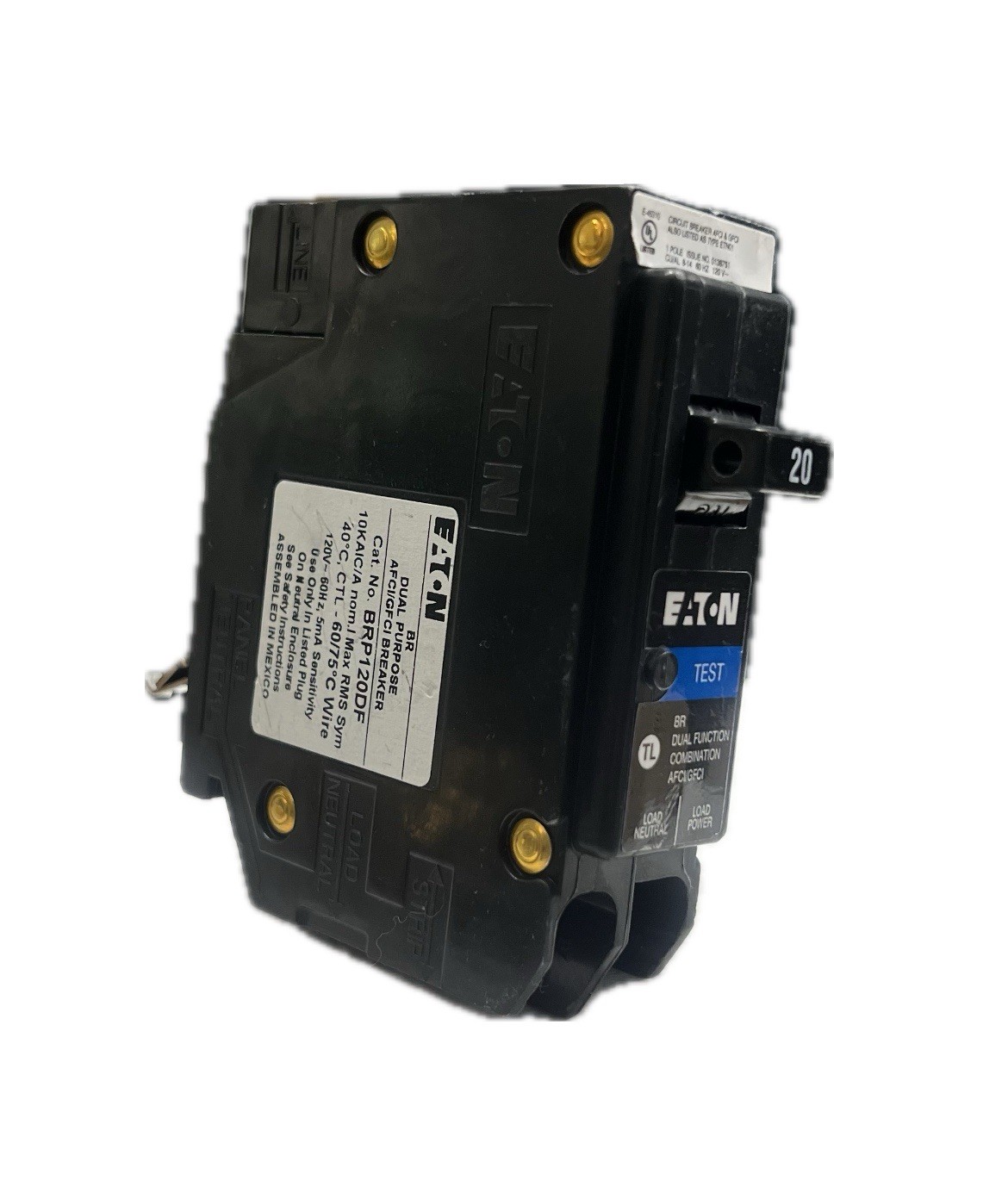 10 PCS Eaton BRP120DF 20A 1 Pole Dual Function Circuit Breaker AFCI GFCI FREE📦