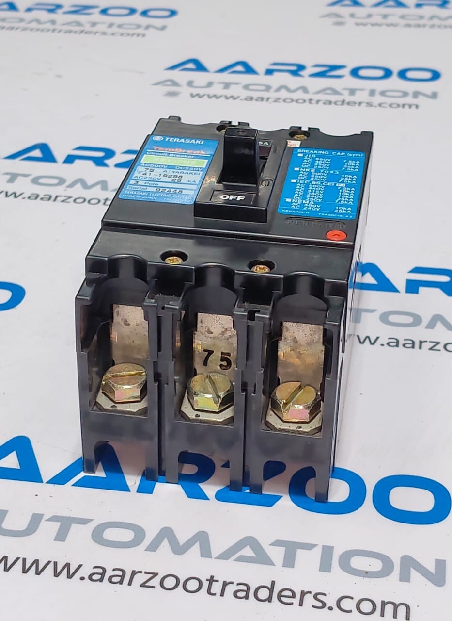 NEW IN BOX TERASAKI XE100NS 3 POLE 75 AMP TemBreak CIRCUIT BREAKER AC600V DC250V