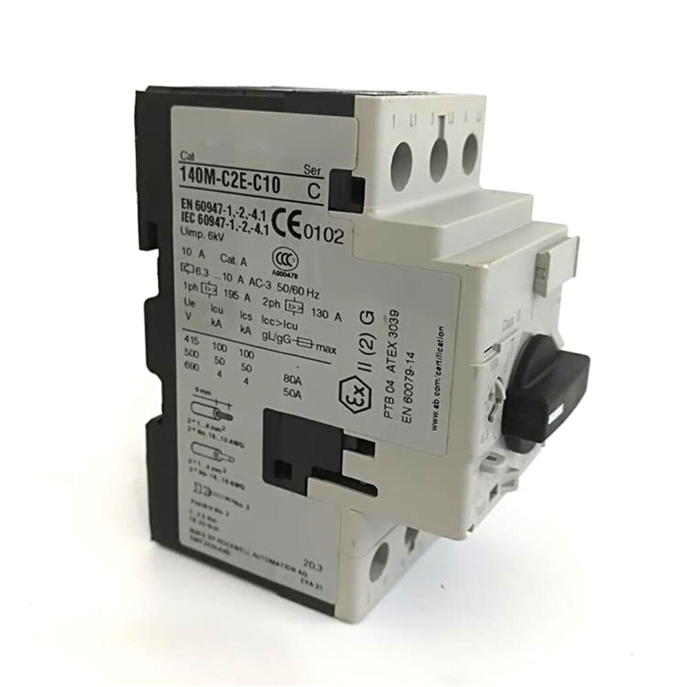 Manual Starter Circuit Breakers 6.3-10a Amp 7-1/2hp For 140M-C2E-C10
